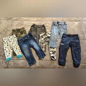 7 pairs of 18 month pants/jeans